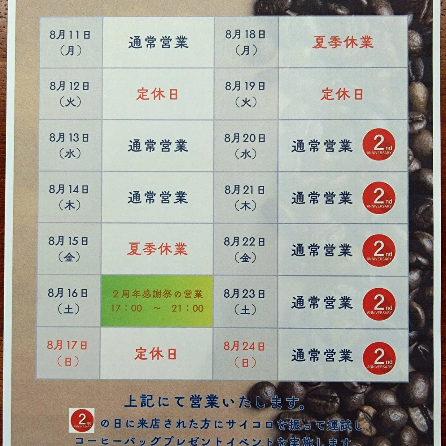 2周年感謝祭パーチィー開催